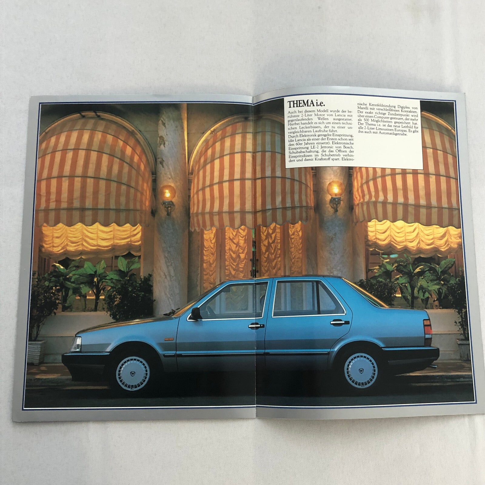 Lancia Thema Car Sales Brochure Catalog German Turbo V6 i.e.