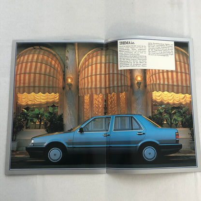 Lancia Thema Car Sales Brochure Catalog German Turbo V6 i.e.