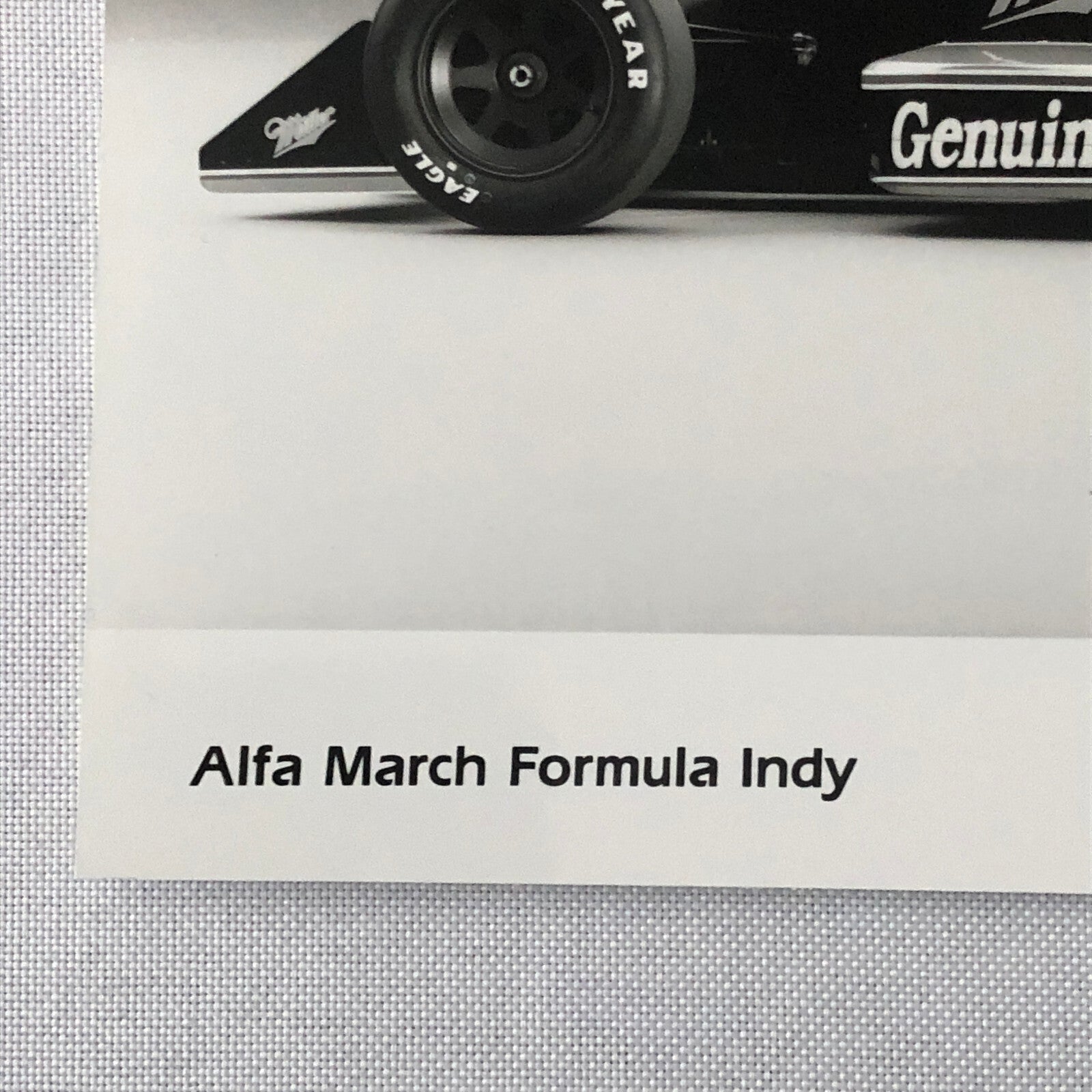 Vintage Indy Indianapolis Racing Photo Photograph Alfa Romeo March Formula 1990
