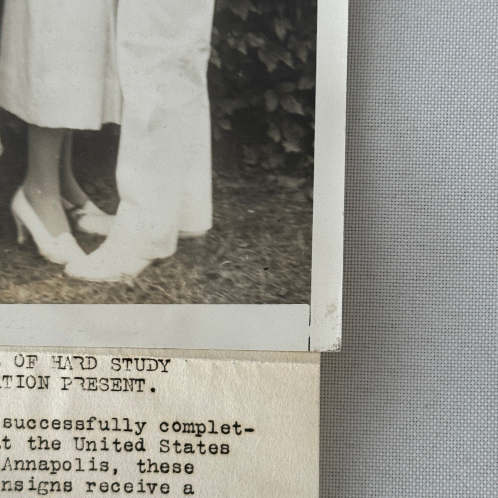 Military Cadets Kiss at Graduation Naval Academy Anapolis Press Photo 1933