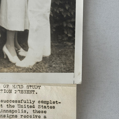 Military Cadets Kiss at Graduation Naval Academy Anapolis Press Photo 1933