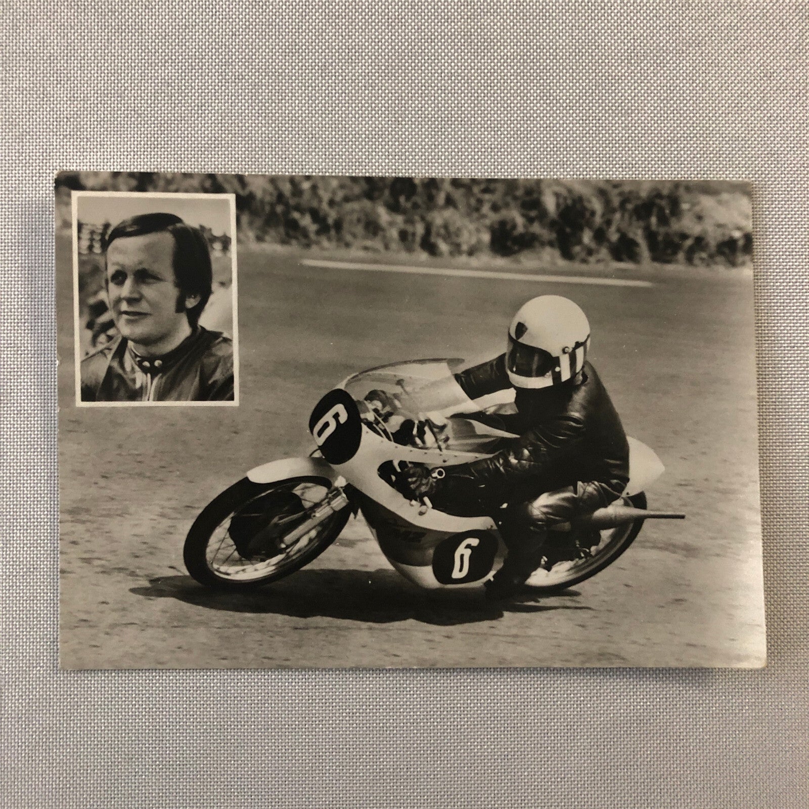 Vintage Motorcycle Racing Postcard Post Card Jurgen Lenk Germany
