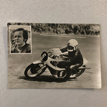 Vintage Motorcycle Racing Postcard Post Card Jurgen Lenk Germany