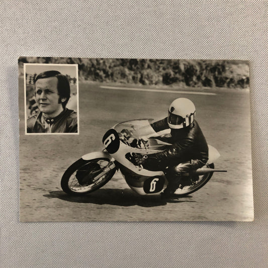 Vintage Motorcycle Racing Postcard Post Card Jurgen Lenk Germany