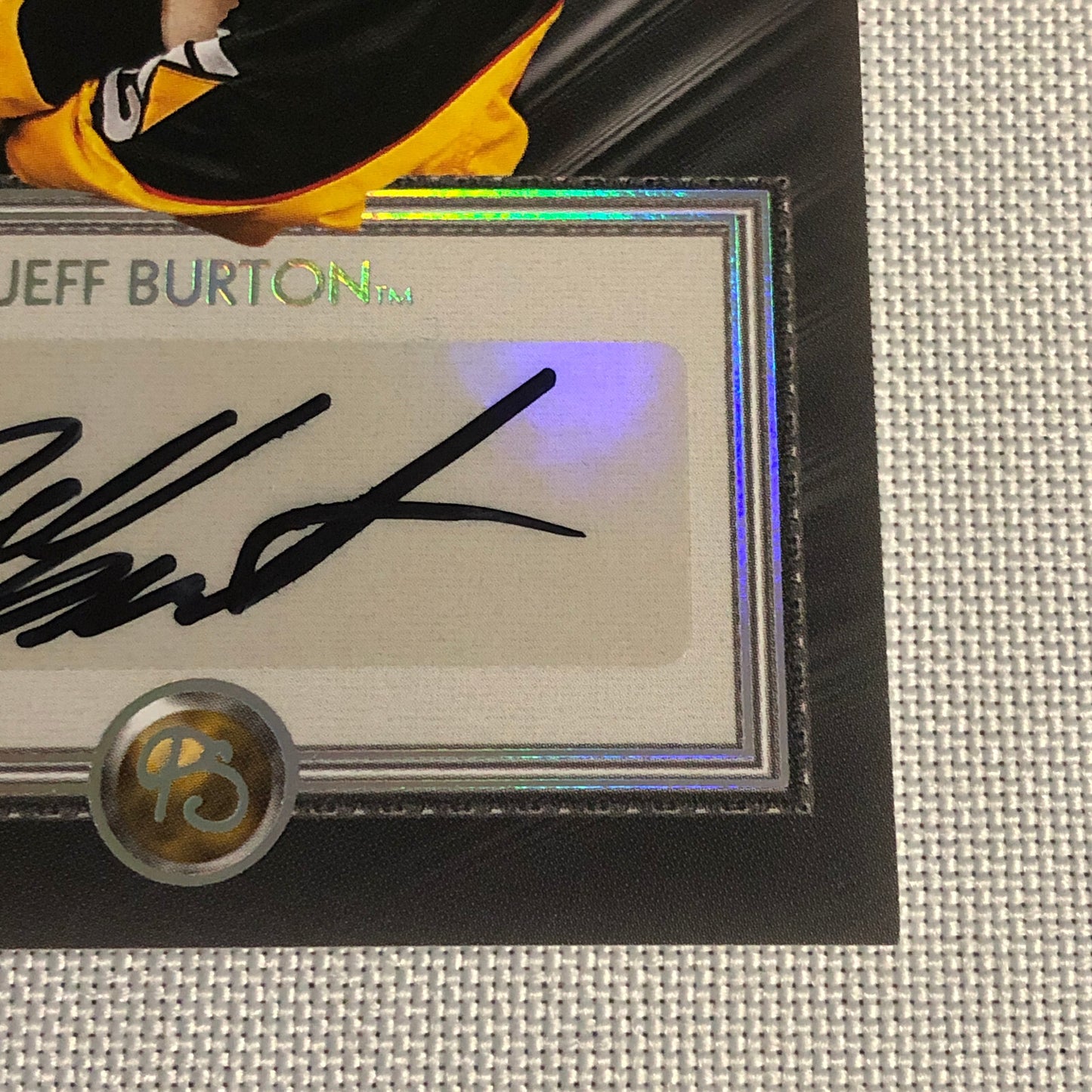 2010 Press Pass Premium Signatures Jeff Burton Auto Signed Autograph Card NASCAR