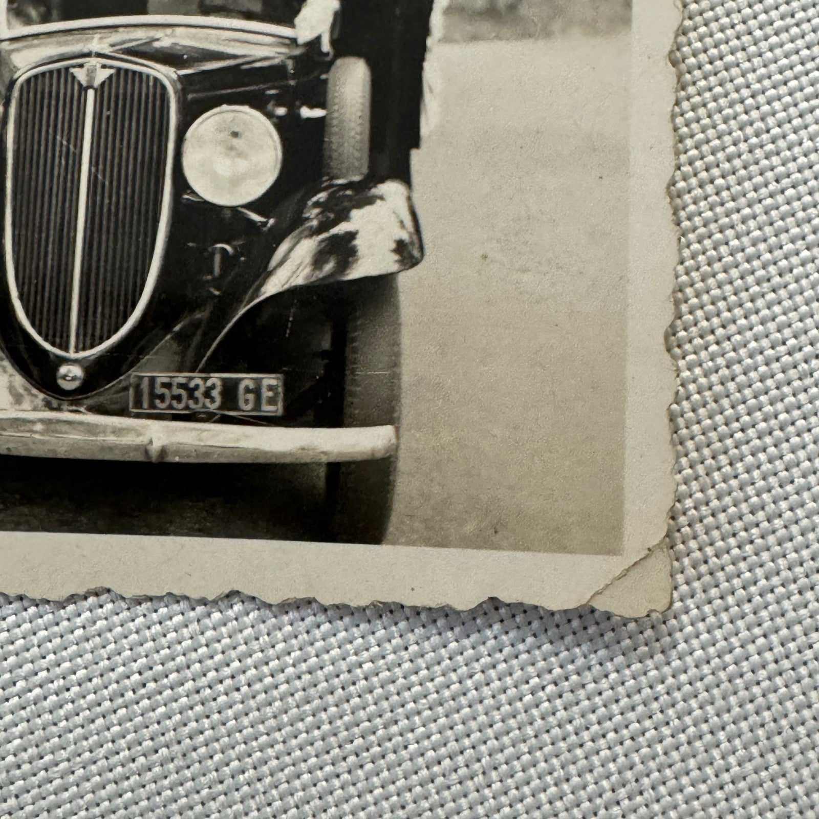 Vintage Photograph Photo Print Stylish Woman with Beautiful Automobile Car