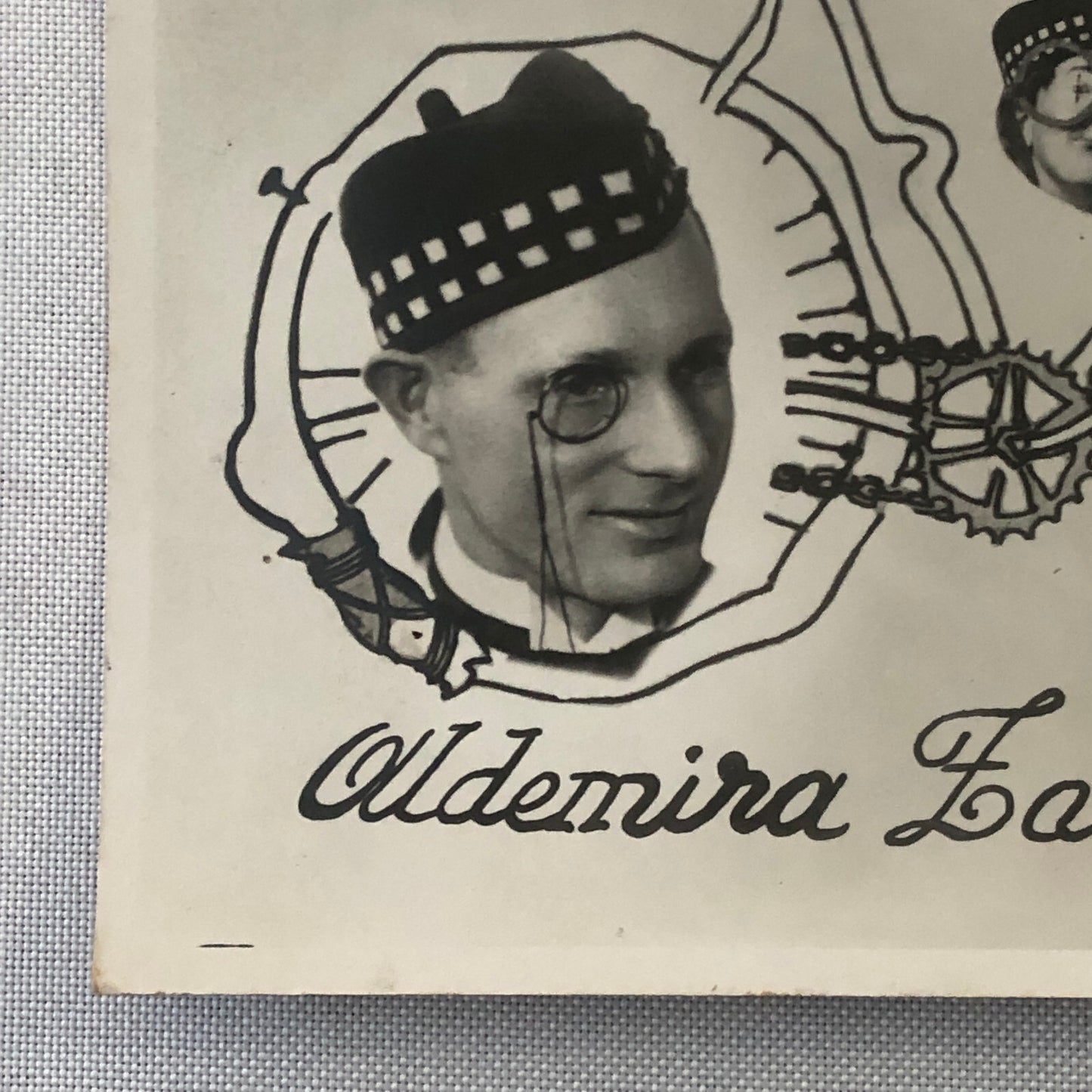 Circus Performer Bicycle Act Photo Photograph Vintage Oldemira Facchini