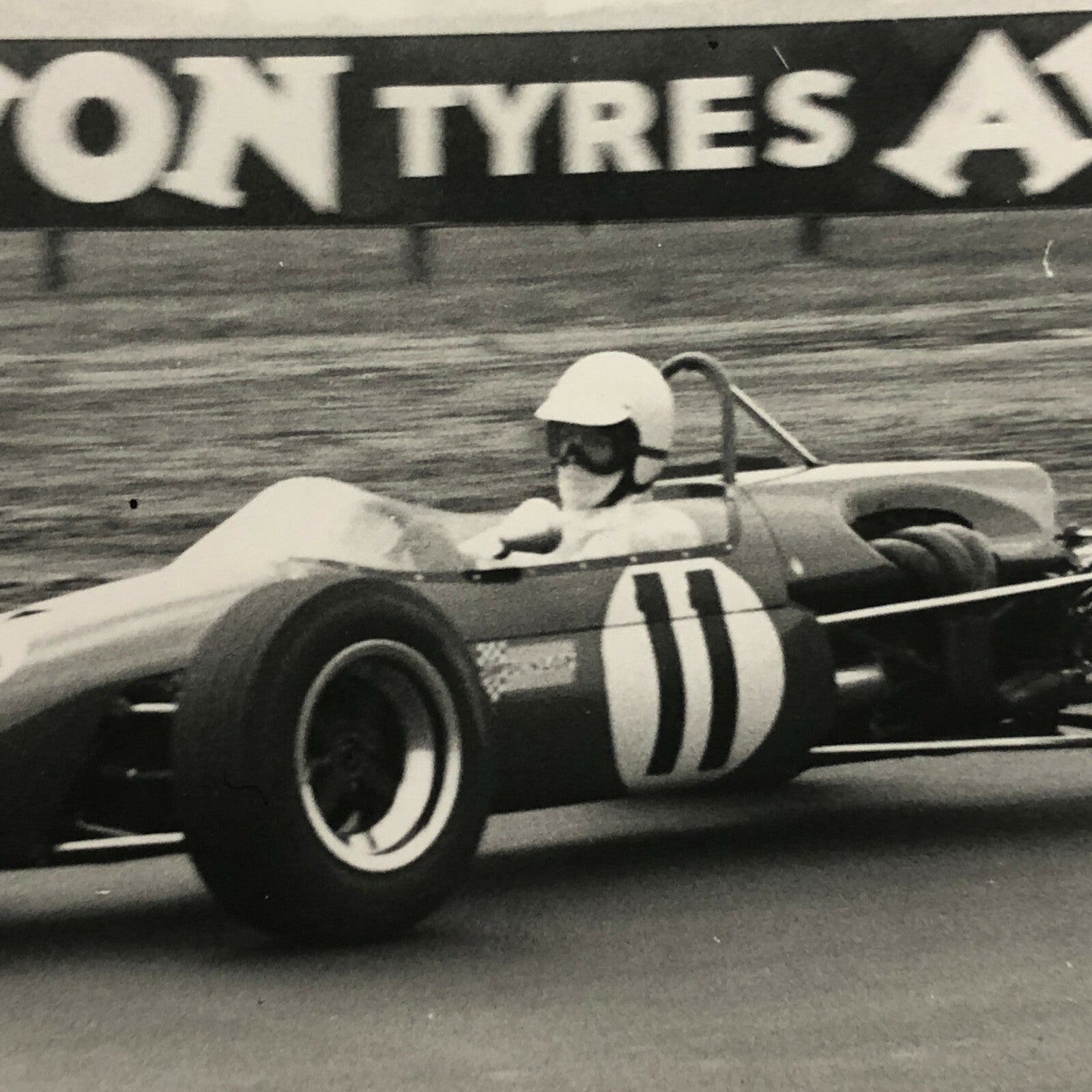 Vintage Racing Photo Driver Photograph BFE Clark Motorsport