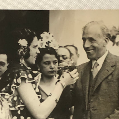 Vintage Press Photo Photograph Spain Feast of Seville President Women 1933 Lot 2