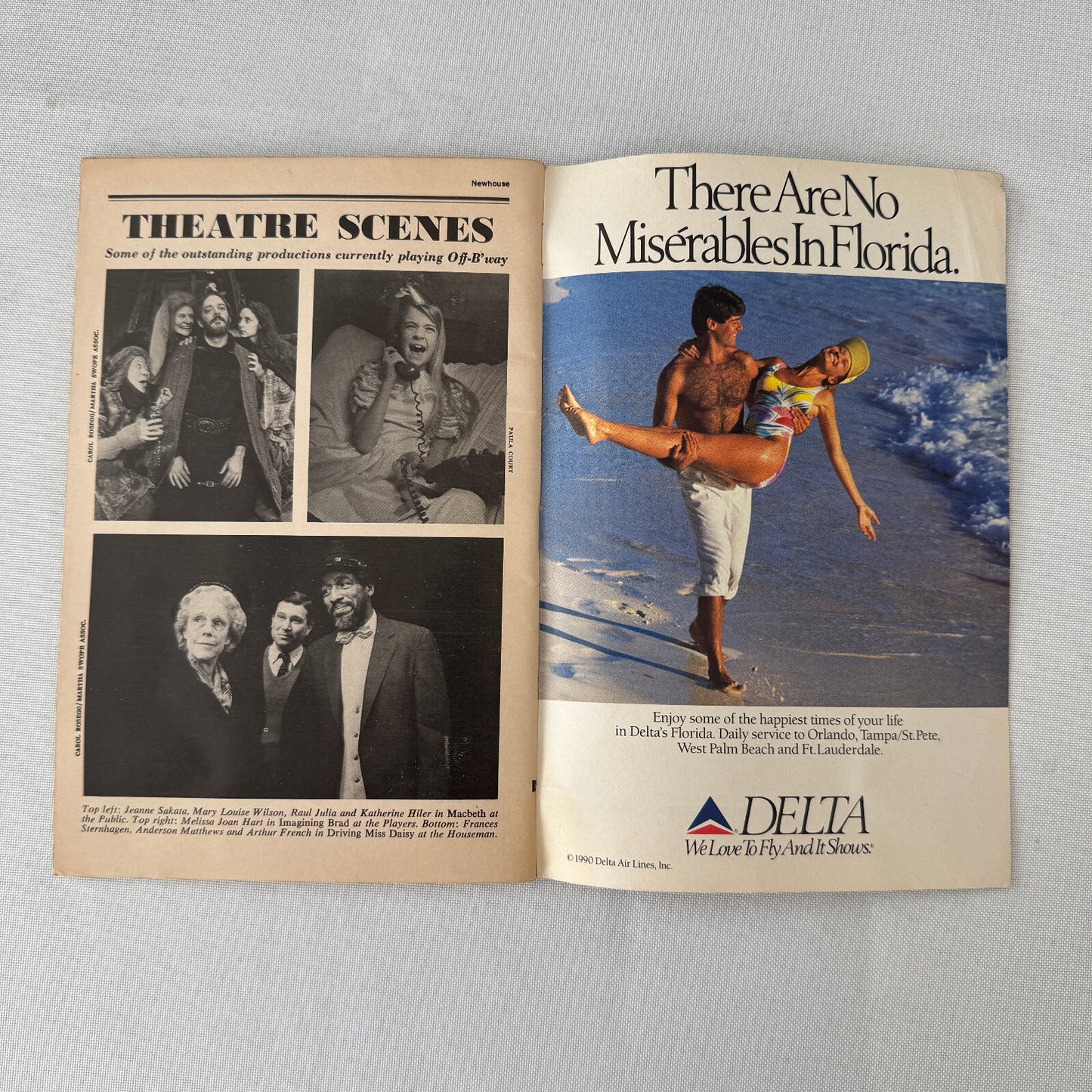 Cast Signed Playbill Program Some Americans Abroad Elisabeth Shue Colin Stinton