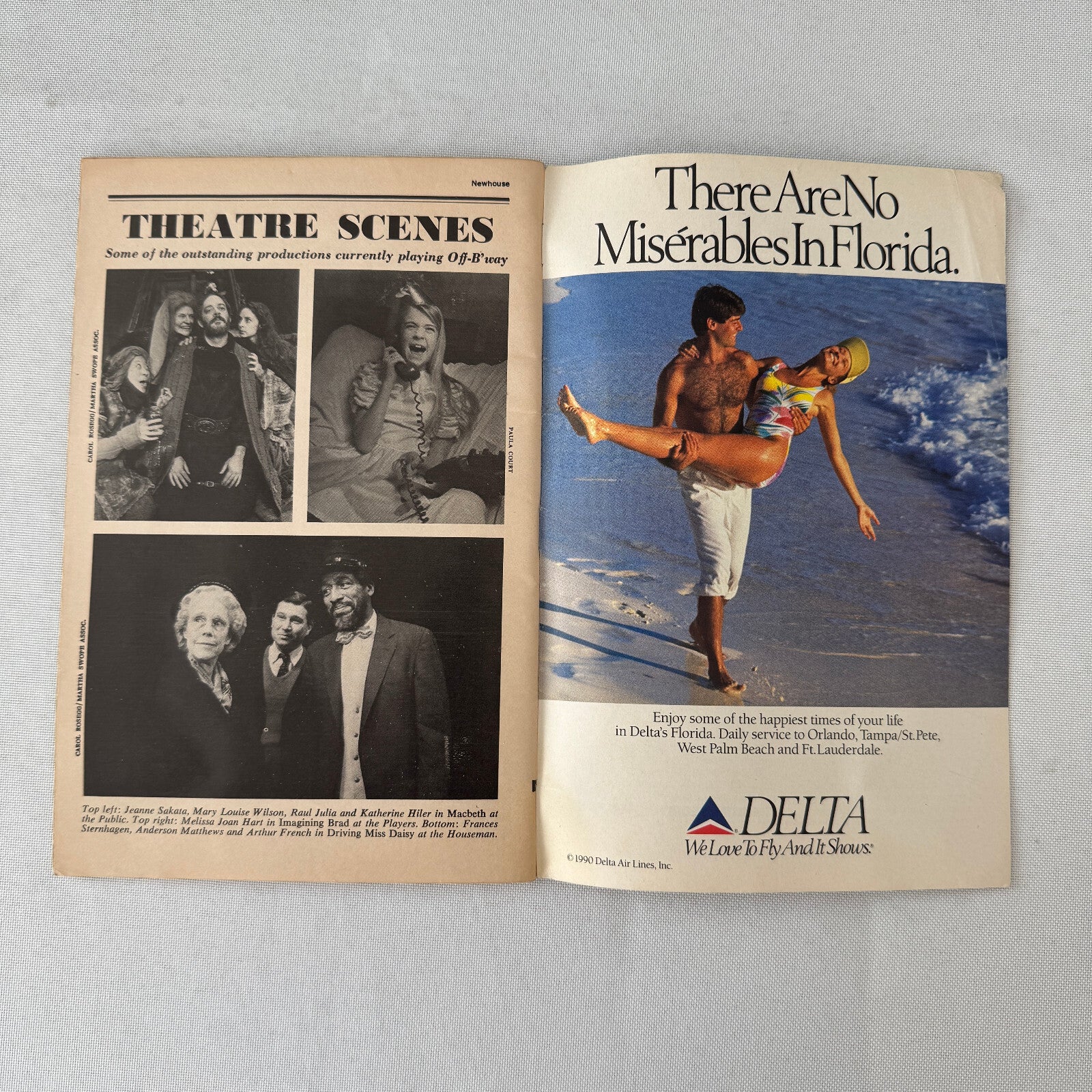Cast Signed Playbill Program Some Americans Abroad Elisabeth Shue Colin Stinton