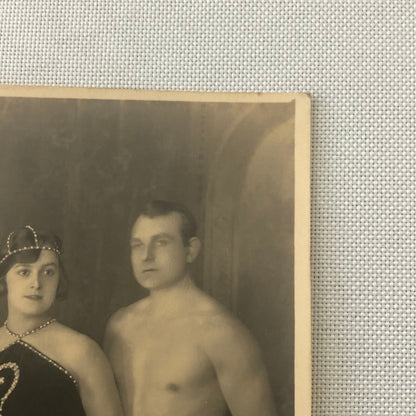 Circus Performer Aerial Acrobats Rinaldos Trio RPPC Real Photo Postcard