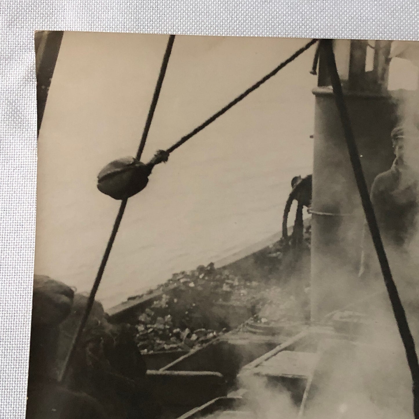 Vintage Press Photo Photograph Fishing Boat Fisherman Ship UK