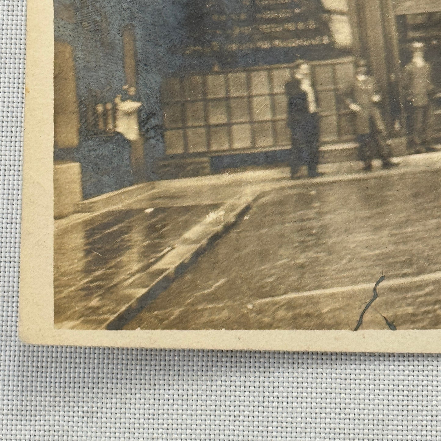 Vintage Photo Photograph Bank La Banque Nationale Canada Antique Car Renault