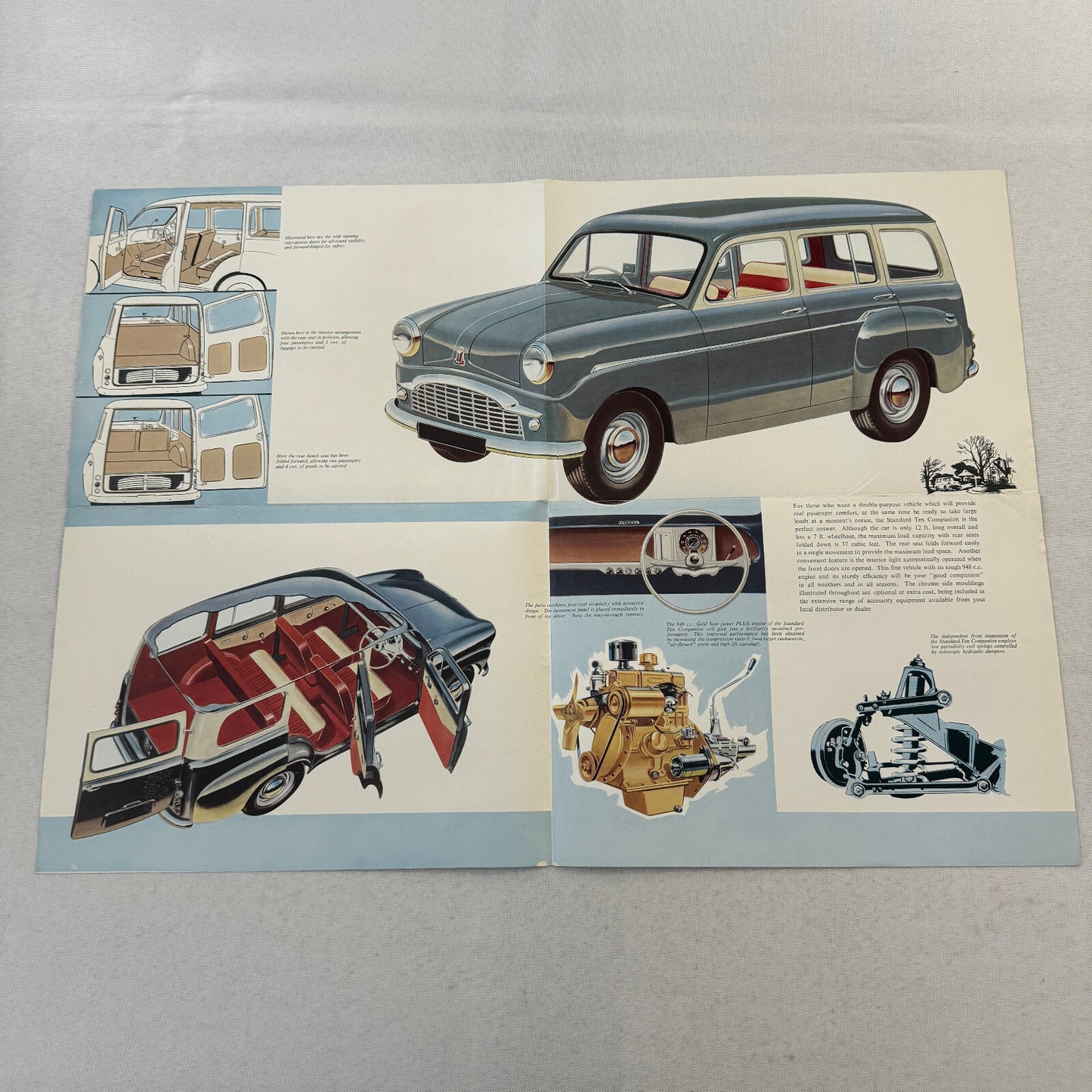 Standard Companion Estate Car Station Wagon Sales Brochure Catalog Vintage