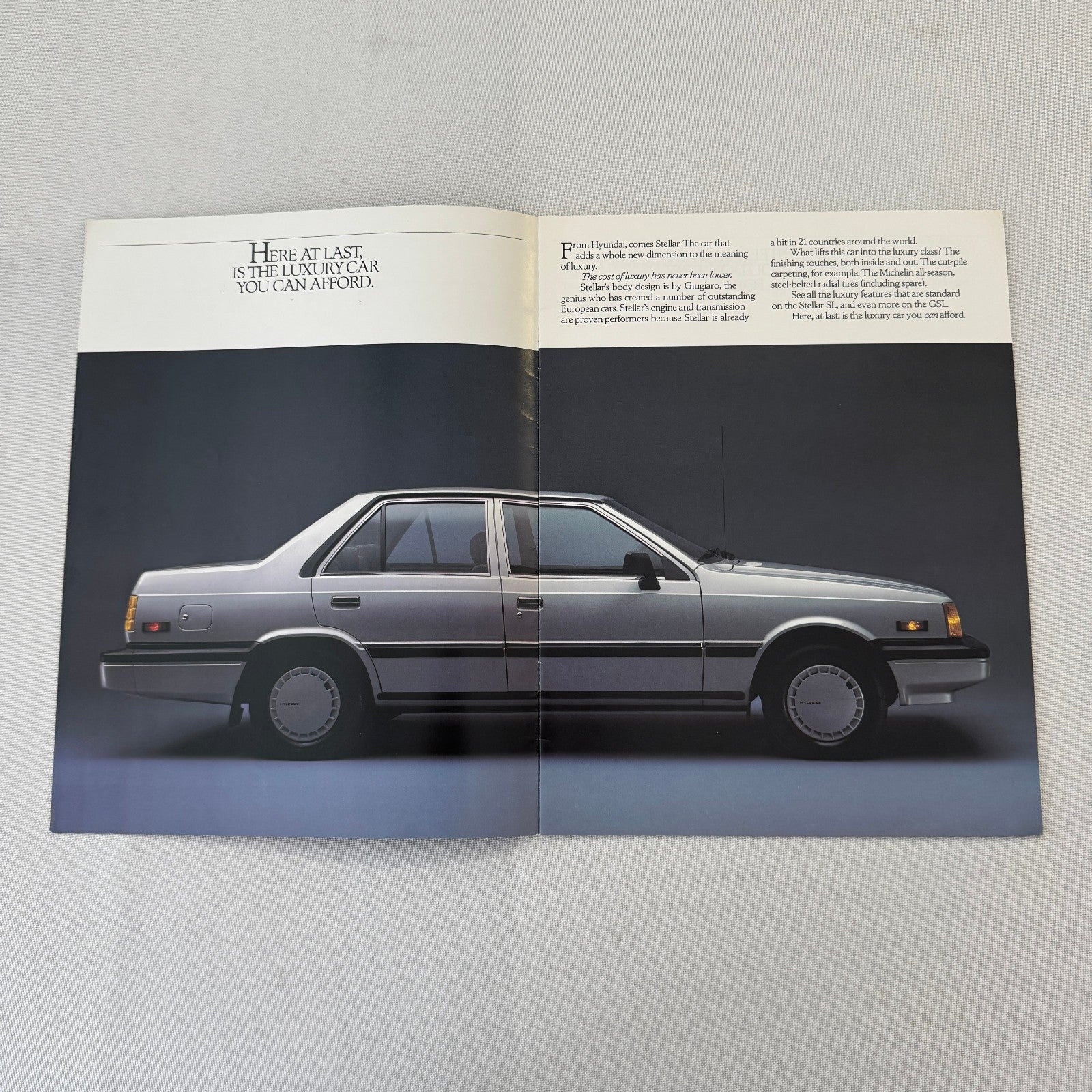 Vintage Hyundai Stellar Car Brochure Canadian Market Vintage Advertising