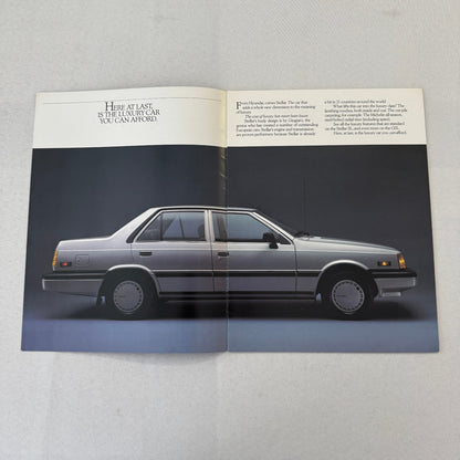 Vintage Hyundai Stellar Car Brochure Canadian Market Vintage Advertising