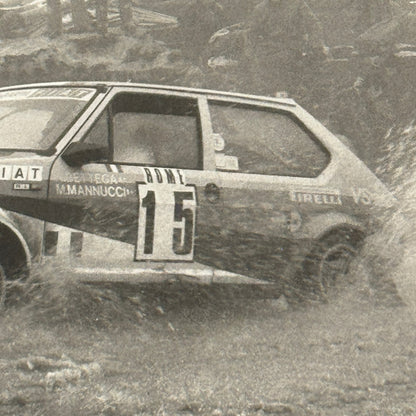 1980 Rallye Monte Carlo Press Photo Photograph DPPI Fiat Ritmo 75 Car Rally