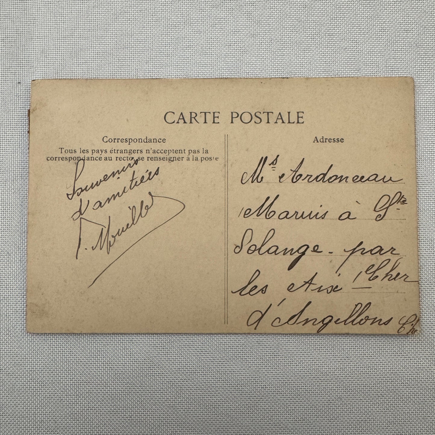 Vintage Airship Dirigible Zeppelin Postcard Post Card French 1908