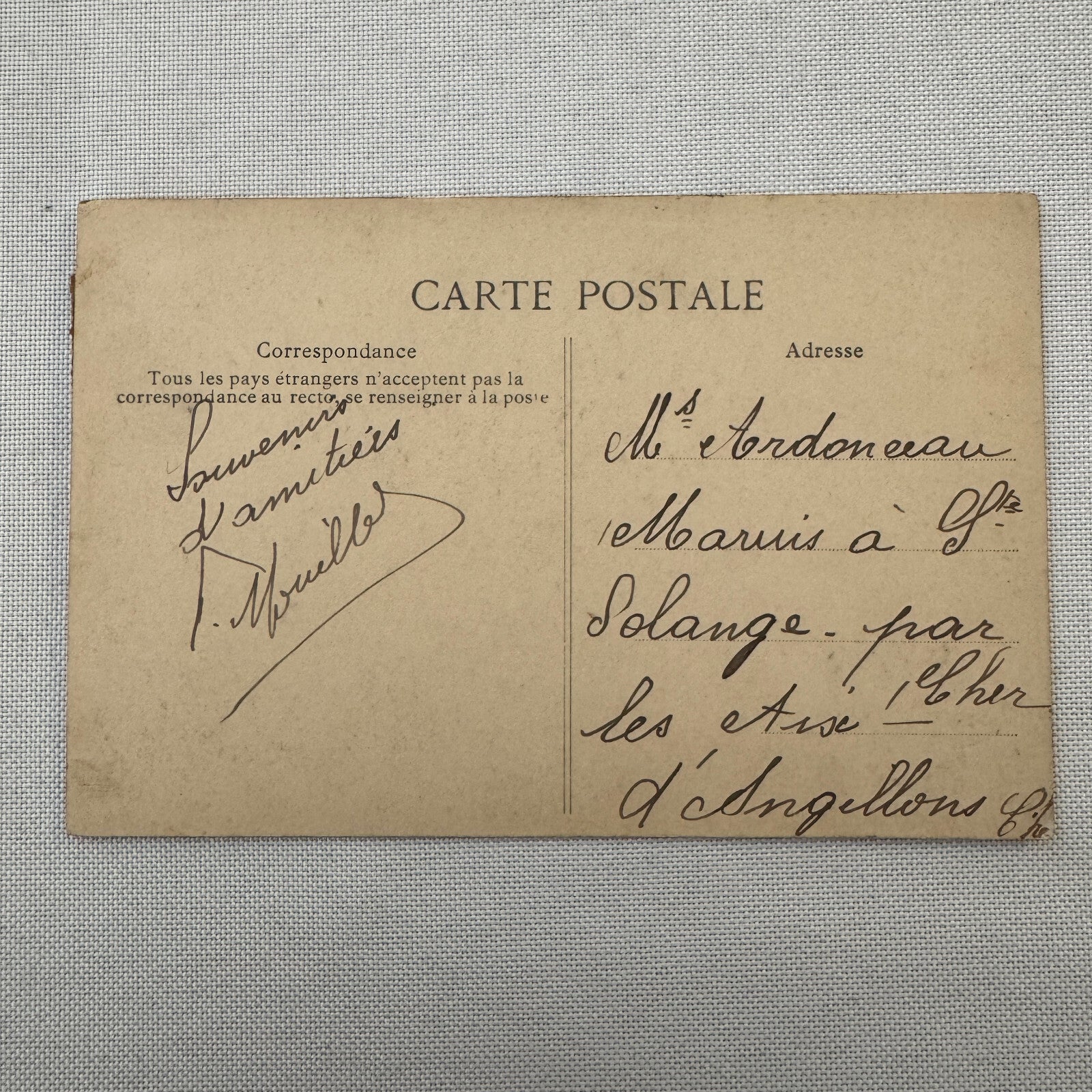 Vintage Airship Dirigible Zeppelin Postcard Post Card French 1908