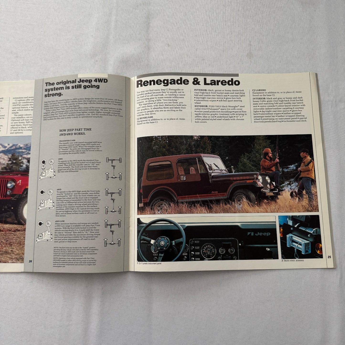 1985 Jeep Sales Brochure Catalog Grand Wagoneer Cherokee Chief CJ Renegade +