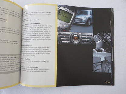 2003 BMW & Mini Mini Lifestyle Accessories Press Kit Brochure Catalog