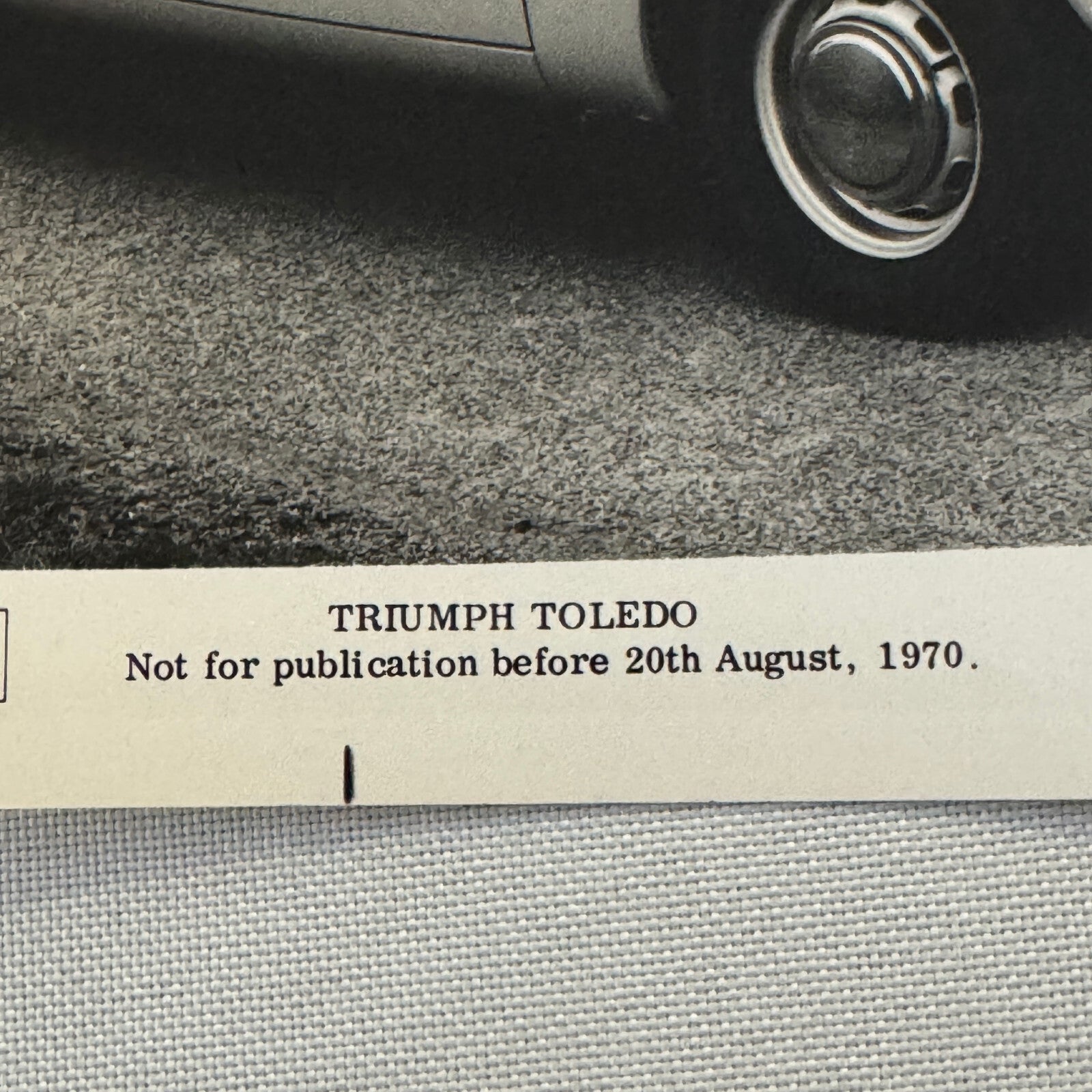 Triumph Toledo Car Factory Press Photo Photograph Print 1971