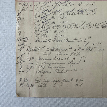 Jackson Paint and Wall Paper Company Michigan 1908 Receipt Document Invoice