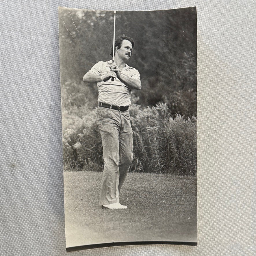 Vintage Golf Photograph Professional Golfer Unidentified 1981