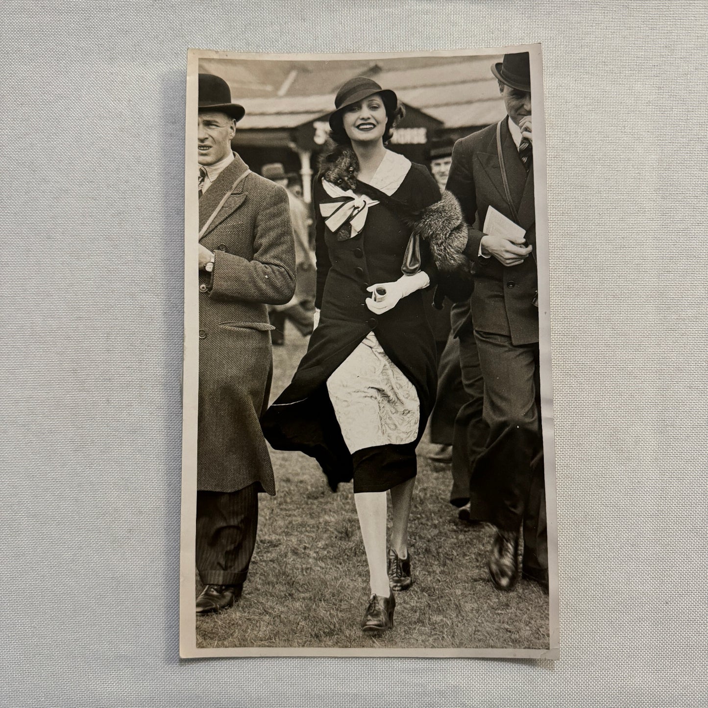Beautiful Society Woman at Aintree Great Britain UK Press Photo Photograph 1933