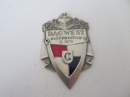 1970 Regionale Automobielsport West Ridderschap European Car Club Rally Badge
