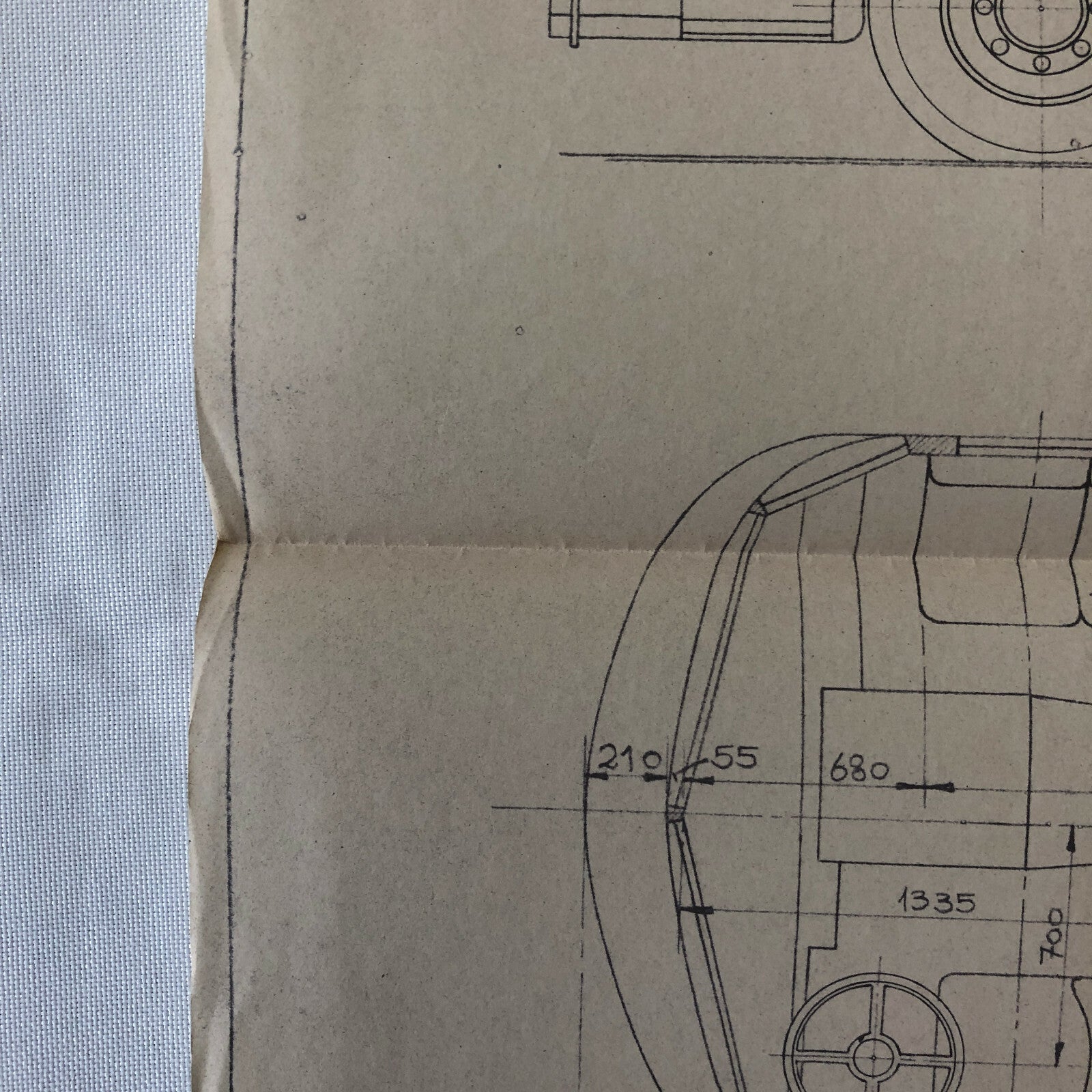 1935 Coachbuilder Bus Design Blueprint Rendering Blue Print Coach Bus Truck