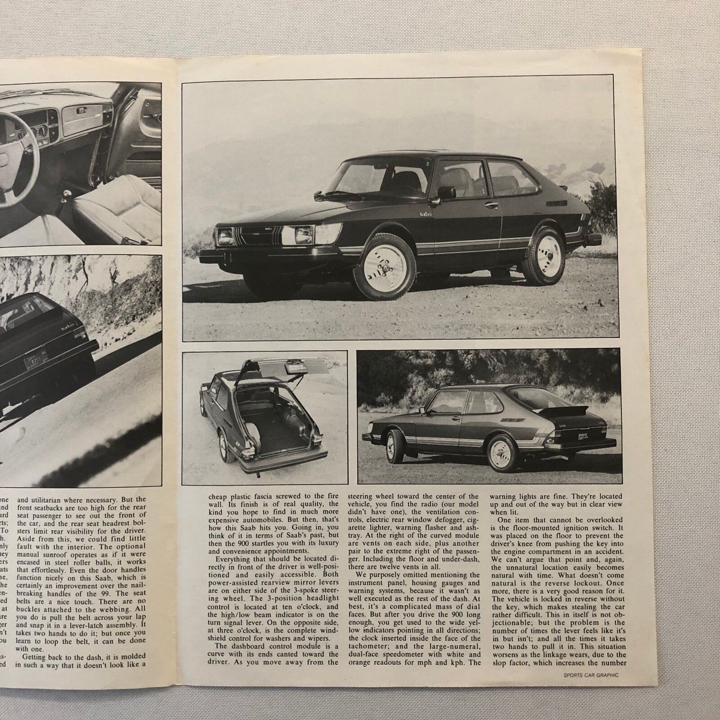Vintage Saab 900 Road Test Sales Brochure Catalog