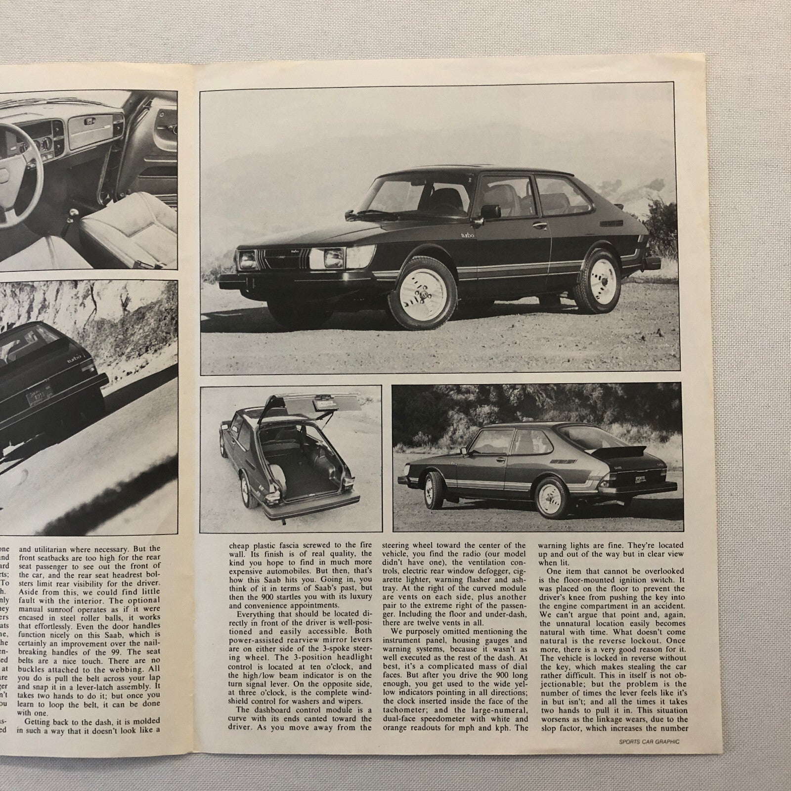 Vintage Saab 900 Road Test Sales Brochure Catalog