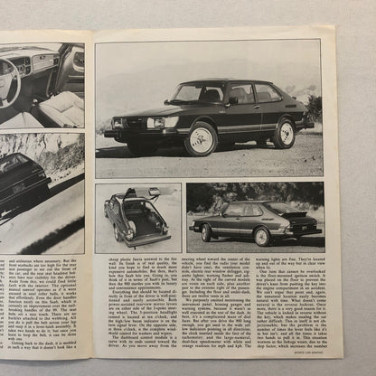 Vintage Saab 900 Road Test Sales Brochure Catalog