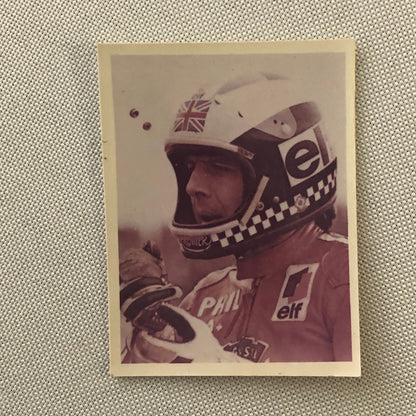 Vintage Motorcycle Racing Photo photograph Snapshot Phil Read ELF Racing