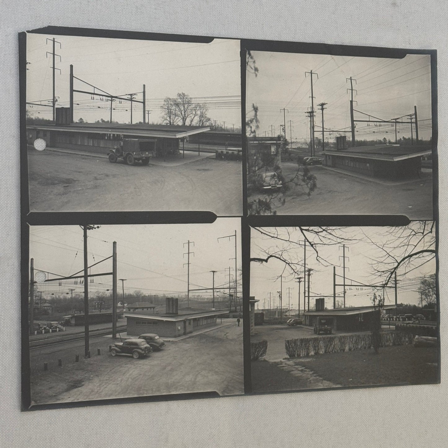 Vintage Pennsylvania Railroad Photo Contact Sheet Photograph Al Paul Lefton PRR