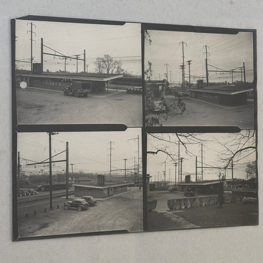 Vintage Pennsylvania Railroad Photo Contact Sheet Photograph Al Paul Lefton PRR