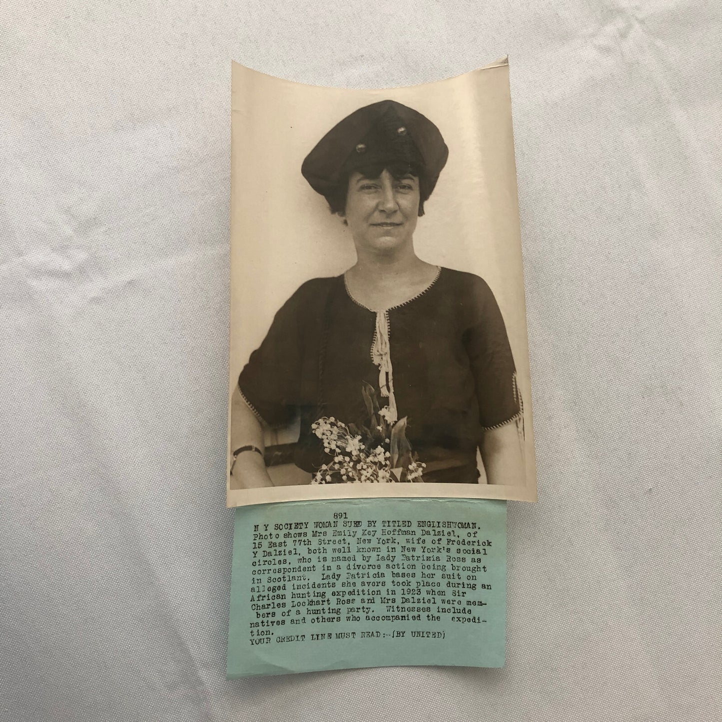 Press Photo Photograph Society Woman Divorce Scandal 1920s