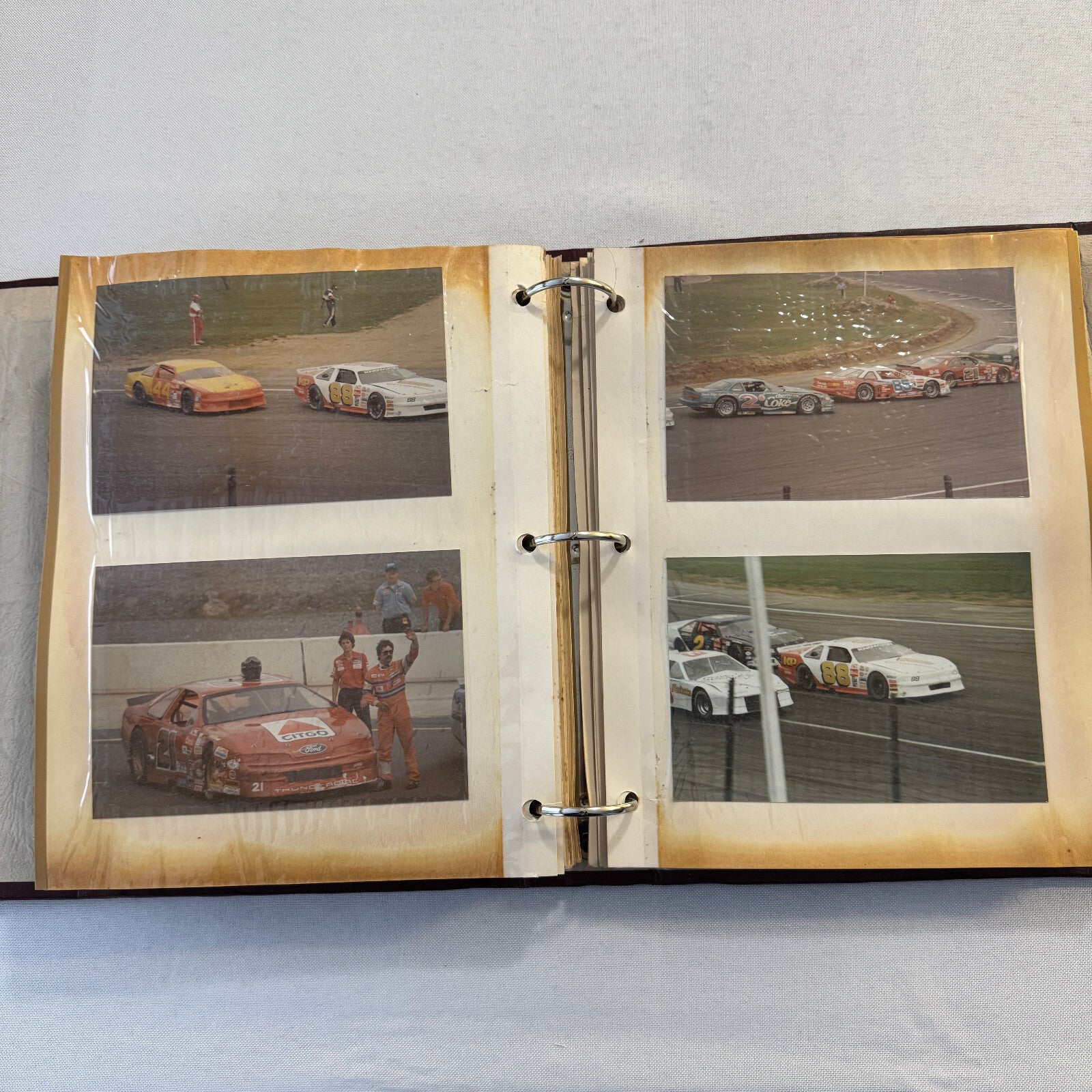 1990 Stock Car Racing Scrapbook Stockcar NASCAR Vintage Over 100 Photographs