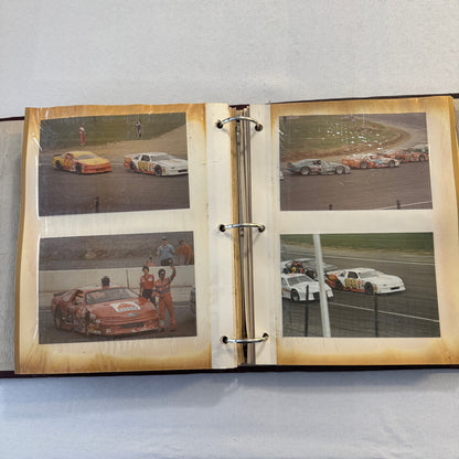 1990 Stock Car Racing Scrapbook Stockcar NASCAR Vintage Over 100 Photographs