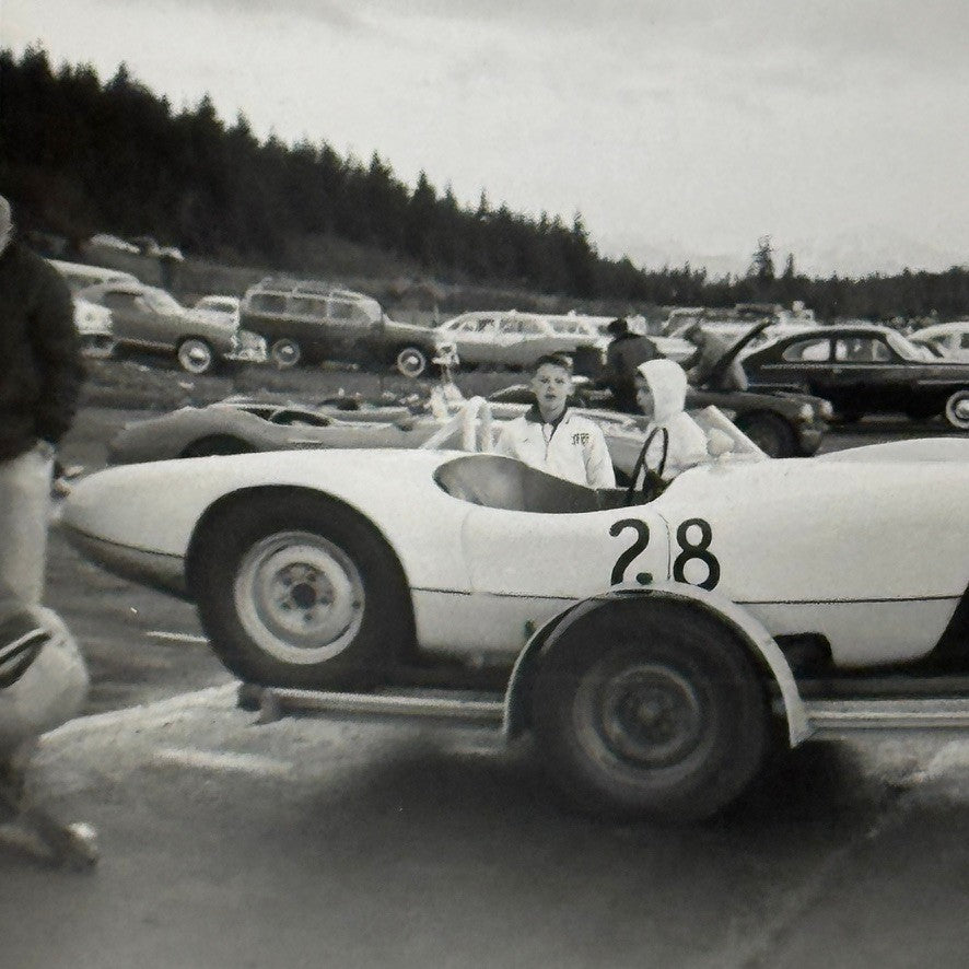Vintage Racing Photo Oldsmobile Special Car 1959 Photograph Snapshot Motorsport