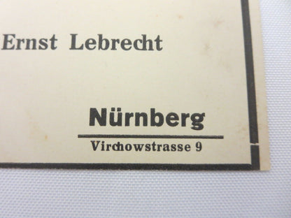 1927 Nurburgring Postage Stamp on Postcard - Rare Original Nurburg Ring Nurnberg