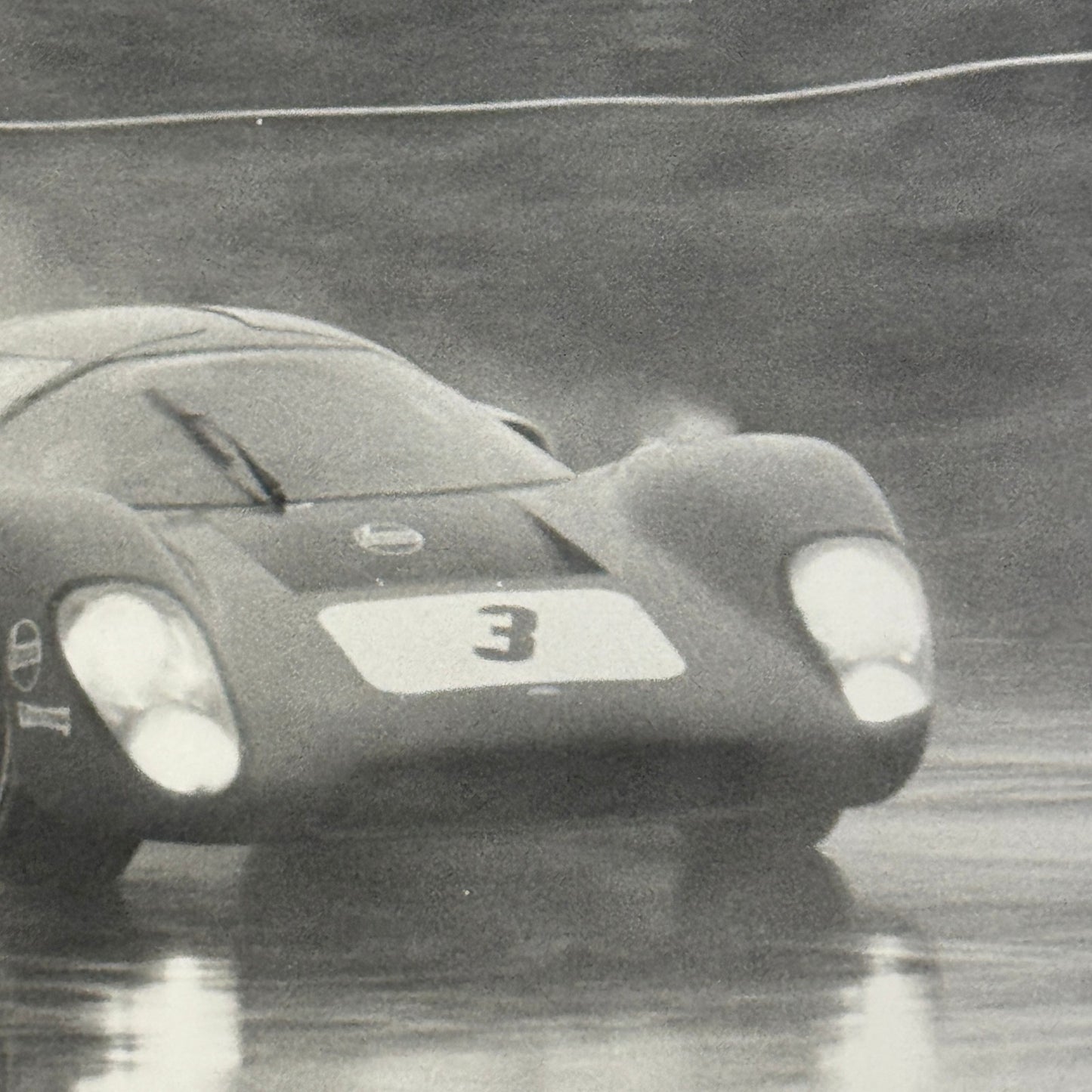 Vintage Racing Photo Photograph Lola T70 Paul Hawkins 1969