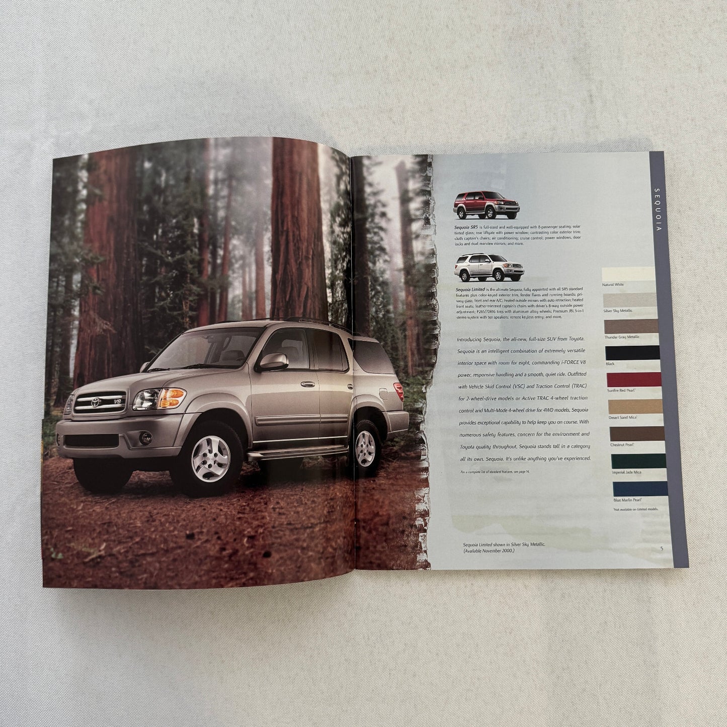 2001 Toyota Sales Brochure Catalog Tacoma Pickup Echo Celica MR2 Rav4 4Runner +