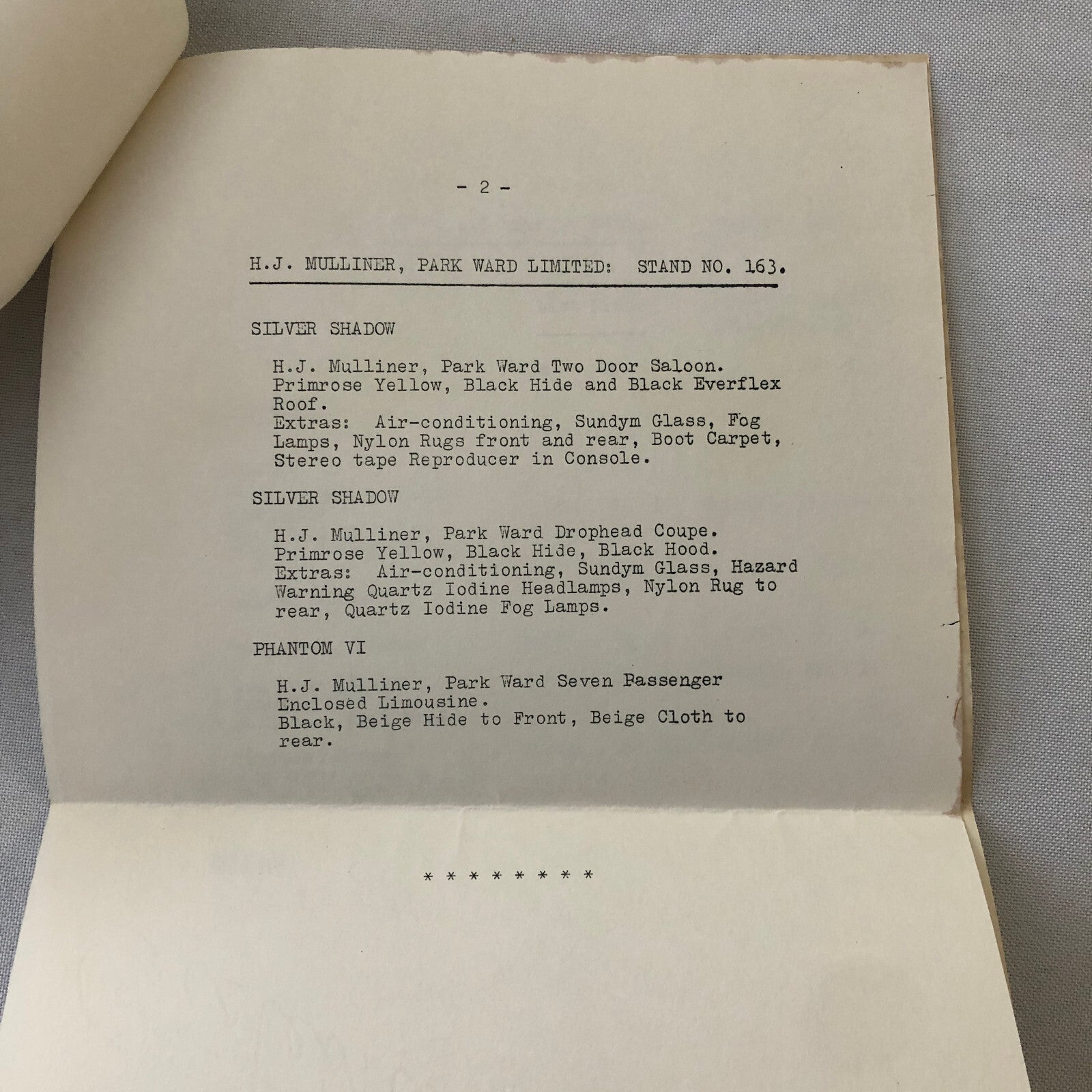 Rolls Royce Bentley Press Kit Silver Shadow Bentley T Series Phantom 1968 1969