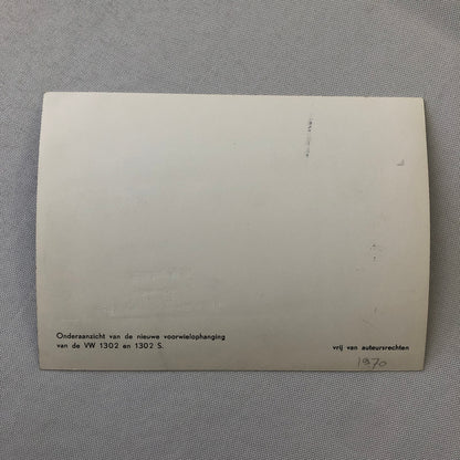 Vintage Volkswagen VW Beetle Factory Press Photo Photograph DUTCH Caption 1970