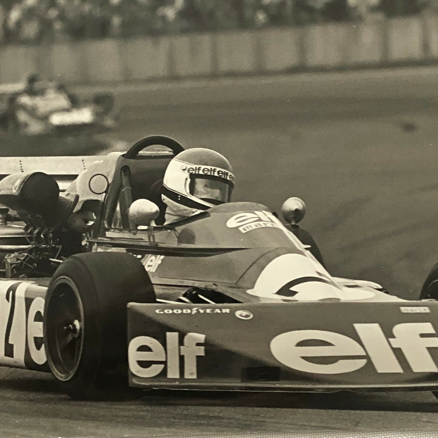 Vintage 1975 Formula 2 F2 Racing Photo Photograph Nogaro Michel Leclere ELF 