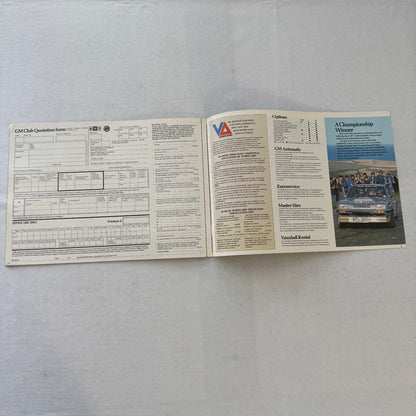 1982 Vauxhall Chevette Car Sales Brochure Catalog Advertising UK Market
