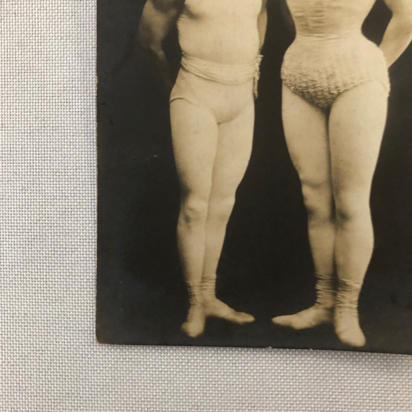 Circus Performer Real Photo Postcard Post Card RPPC The Sandwinas